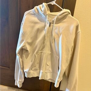 Athleta Cream forever fleece sweatshirt- worn twice